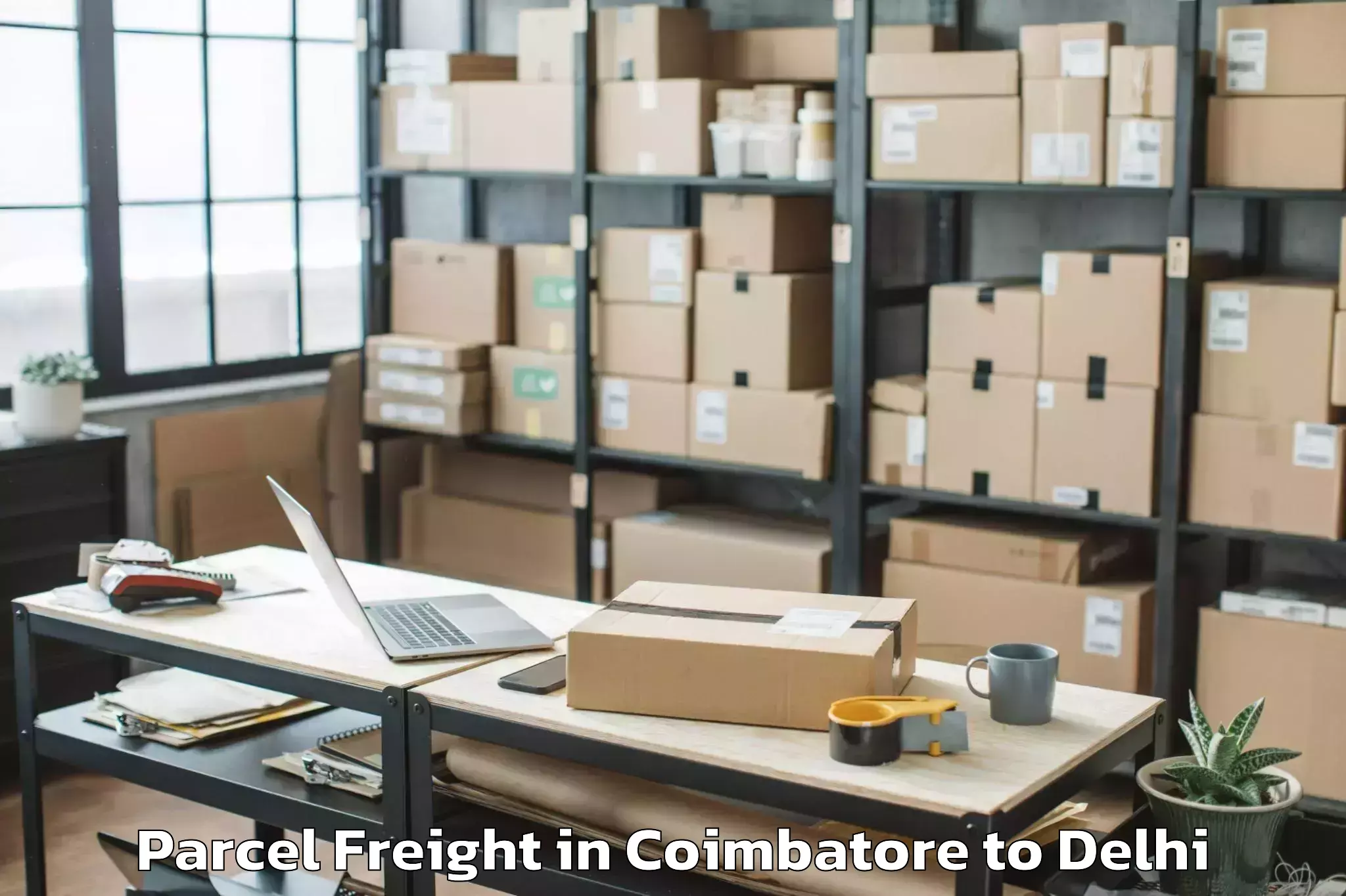 Professional Coimbatore to East Delhi Parcel Freight